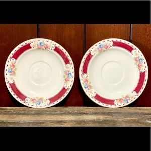 Lot Of 2 Homer Laughlin Majestic Berry Saucers